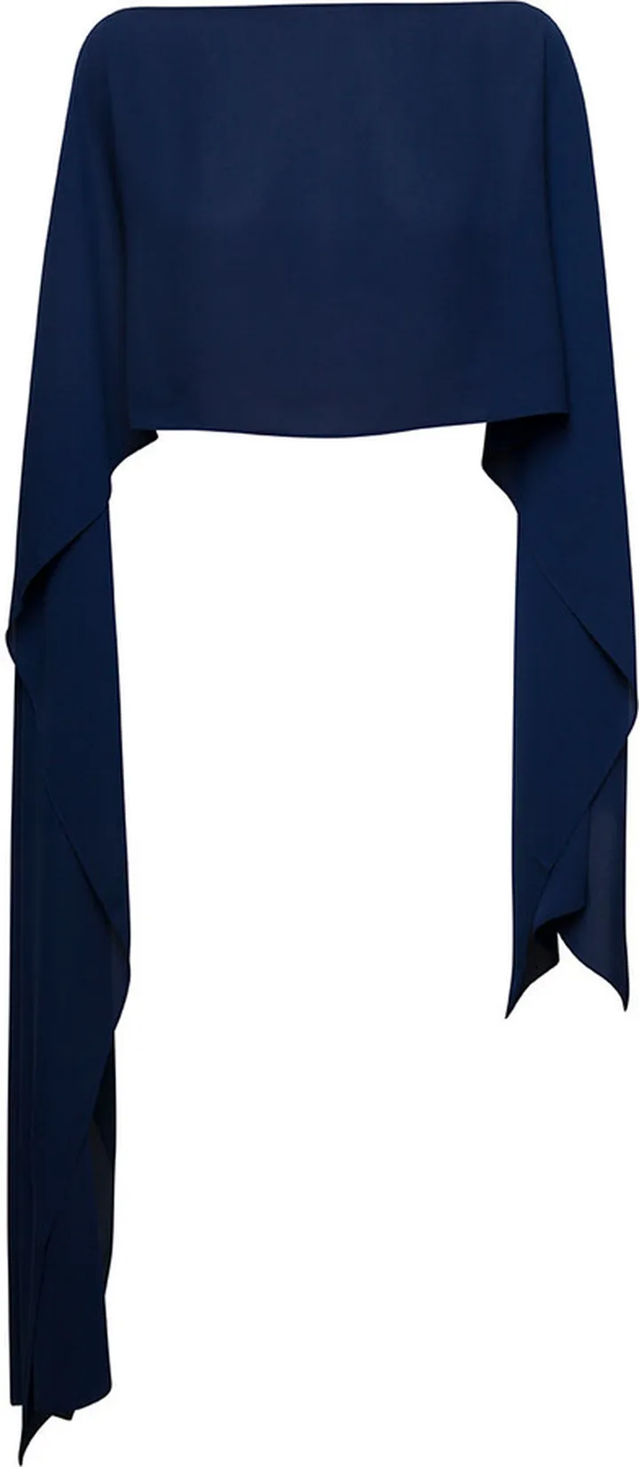 Blue Cape In Silk Woman