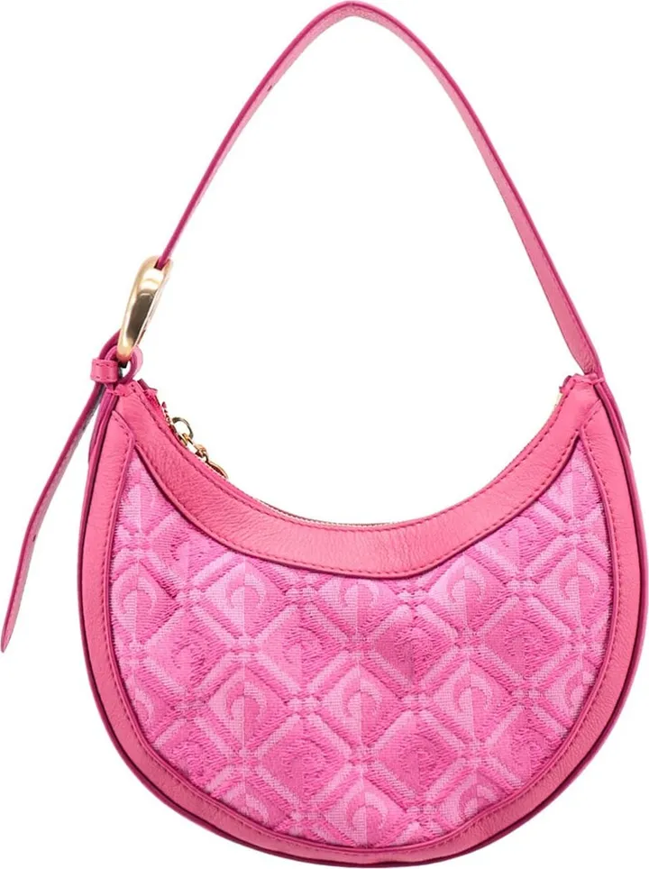 Sustainable cotton and leather shoulder bag