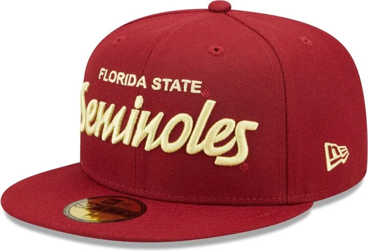 Men's New Era Garnet Florida State Seminoles Griswold 59FIFTY Fitted Hat