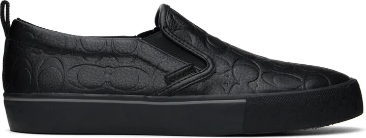 Coach 1941 Black Skate Slip-On Sneakers