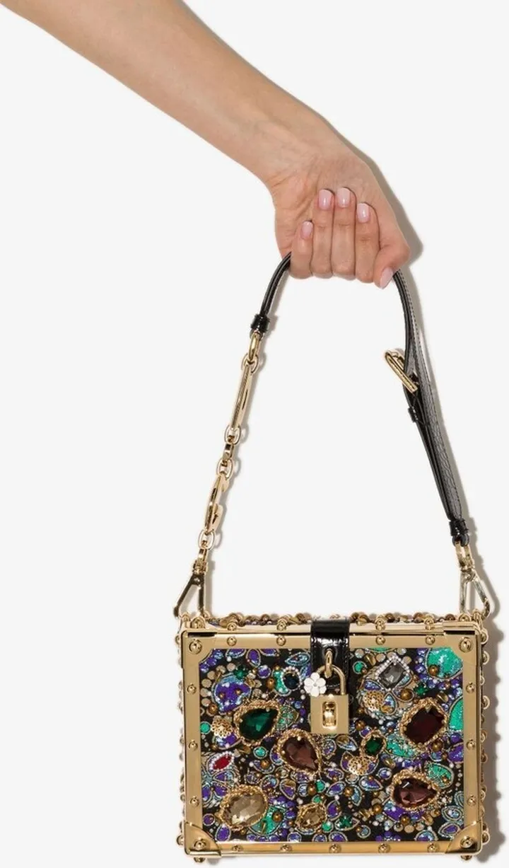 Multicolour Crystal Shoulder Bag