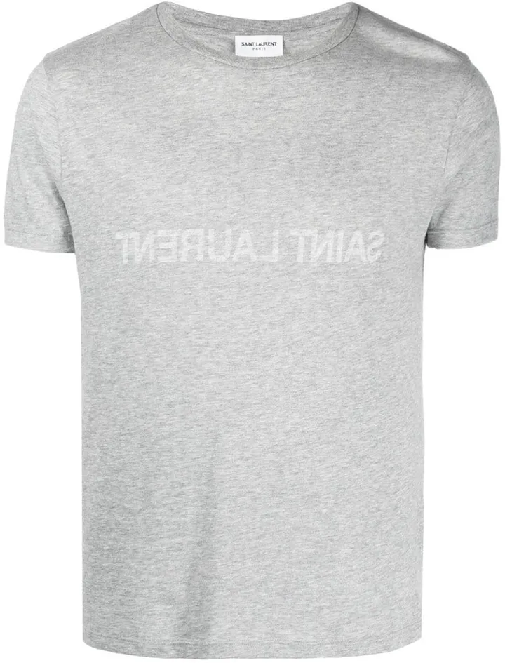 reverse logo-print organic cotton T-shirt