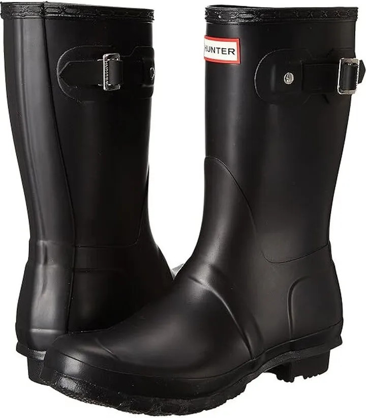 Hunter Original Short (Black Matte) Women's Rain Boots