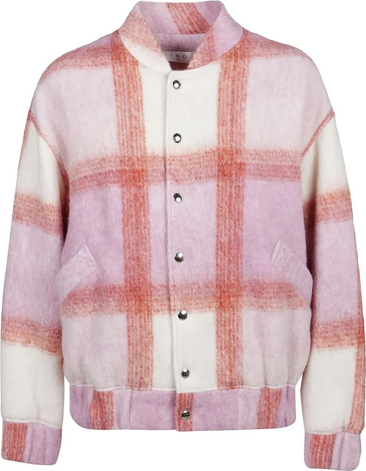 Iro Lahiana Checkered Bomber Jacket