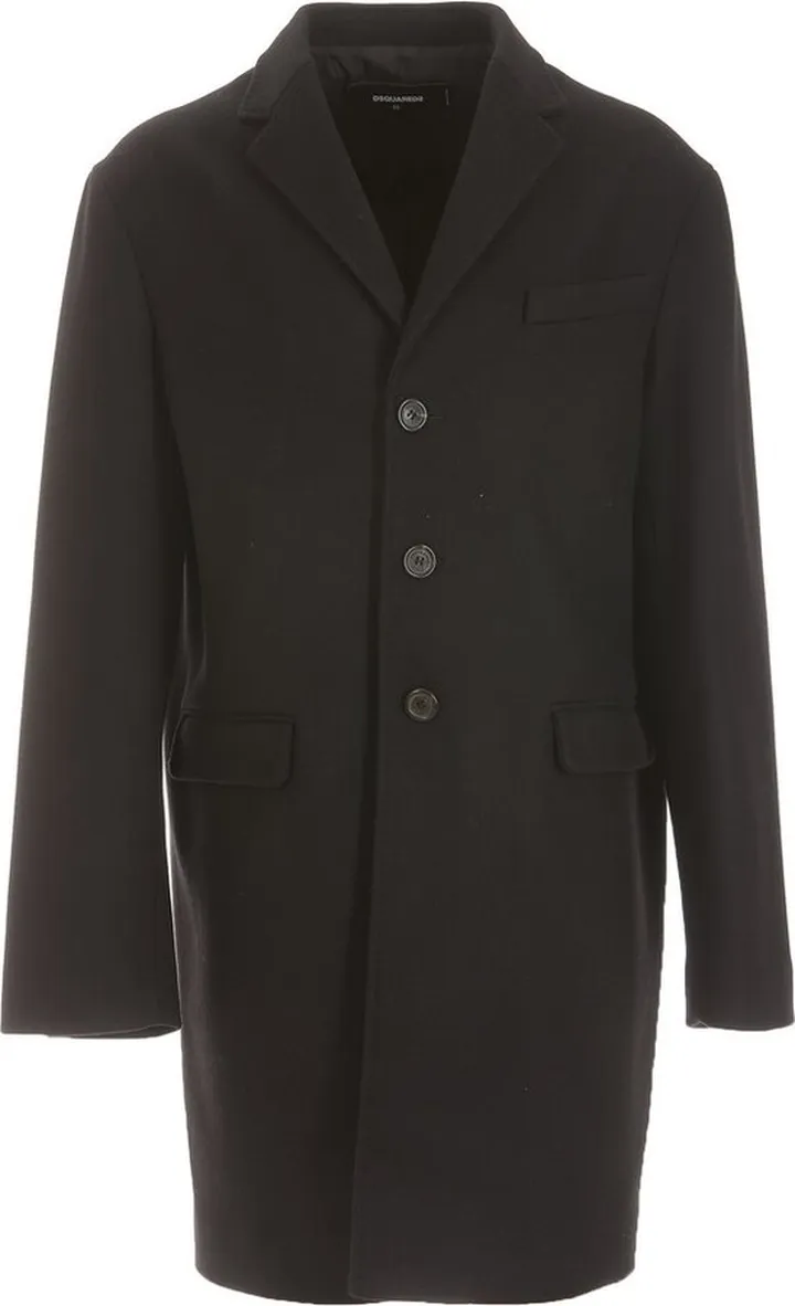 Dsquared2 Single-Breasted Long-Sleeved Coat