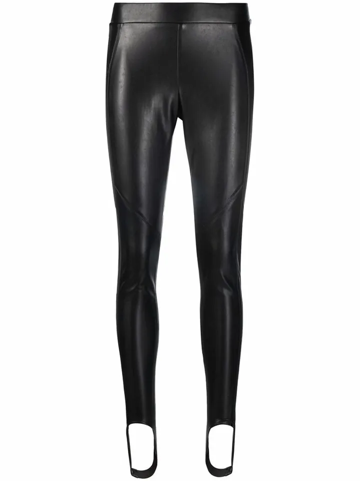 Skinny-Cut Faux Leather Trousers