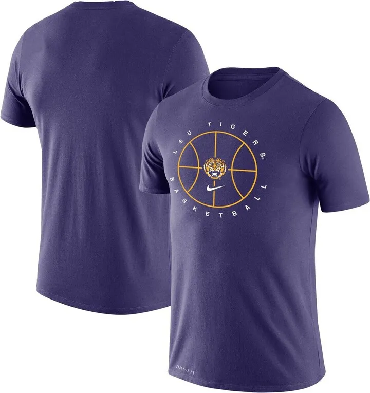 Men's Nike Purple Lsu Tigers Basketball Icon Legend Performance T-shirt