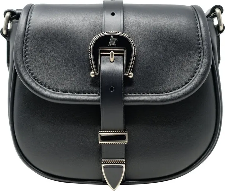 Golden Goose Black Leather Rodeo Bag