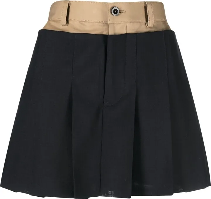 Pleat-Detail Shorts