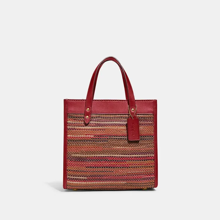 Field Tote 22 In Upwoven Leather