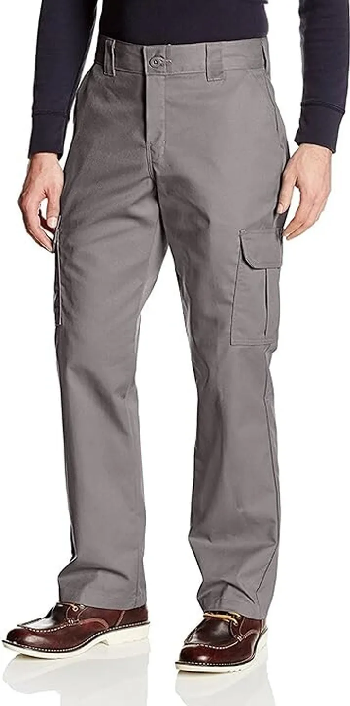 Dickies Men's Regular Straight Stretch Twill Cargo Pant Big (Gravel Gray) Men's Clothing