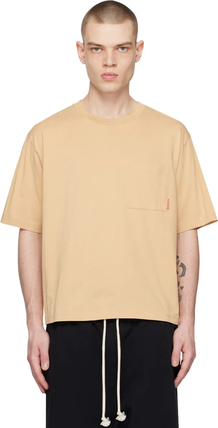 Acne Studios Tan Patch Pocket T-Shirt