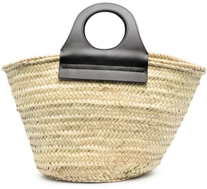 Woven-Straw Tote Bag