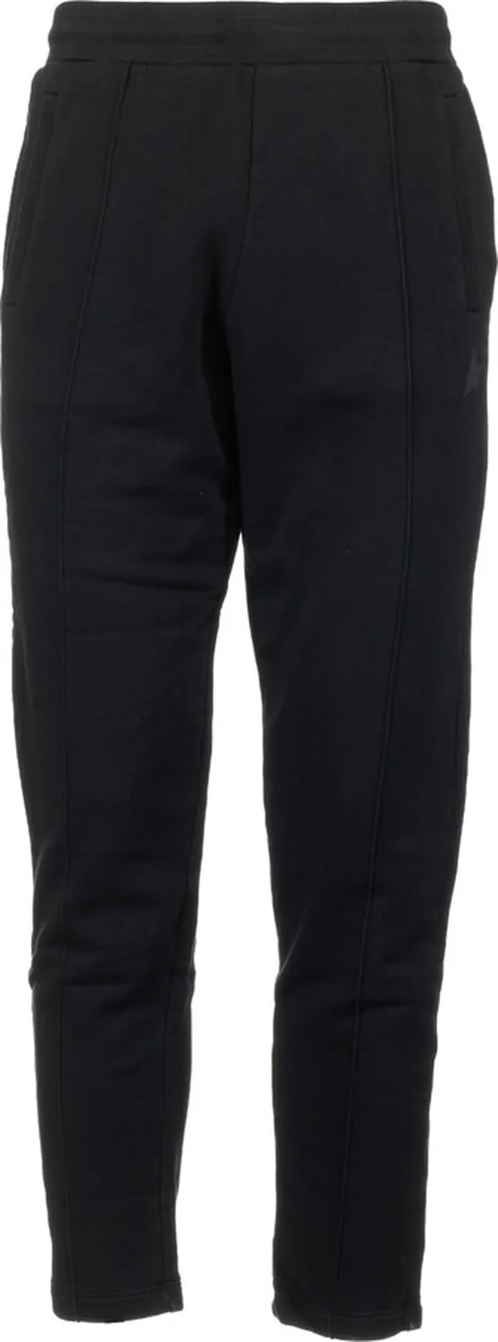 Black sweat pants with grey side logo from Golden Goose.