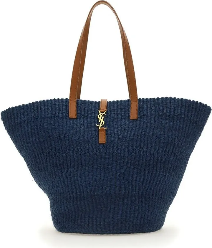 Saint Laurent Logo Plaque Tote Bag