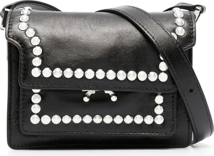 Trunk stud-embellished shoulder bag