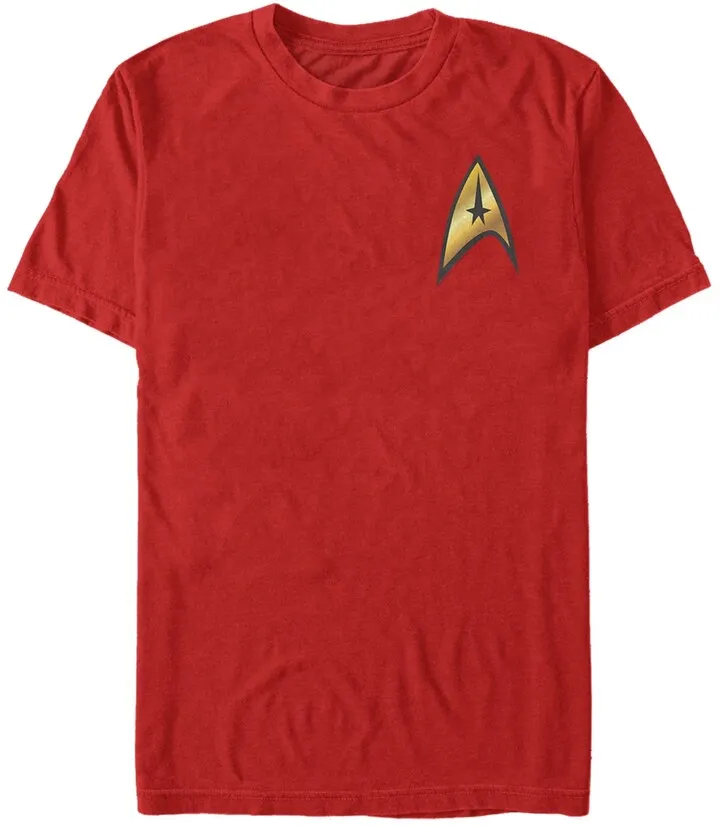 Star Trek Men's Original Series Command Badge Costume Short Sleeve T-Shirt
