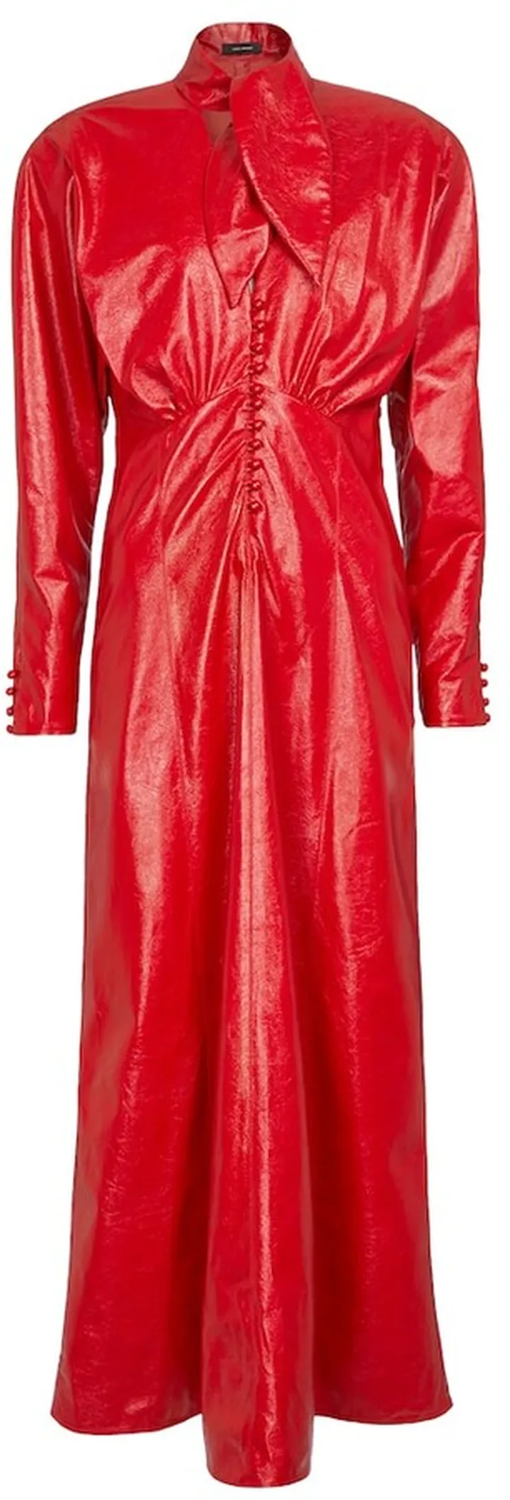 Genazuli faux leather maxi dress