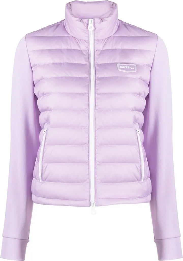 Logo-Patch Quilted Jacket
