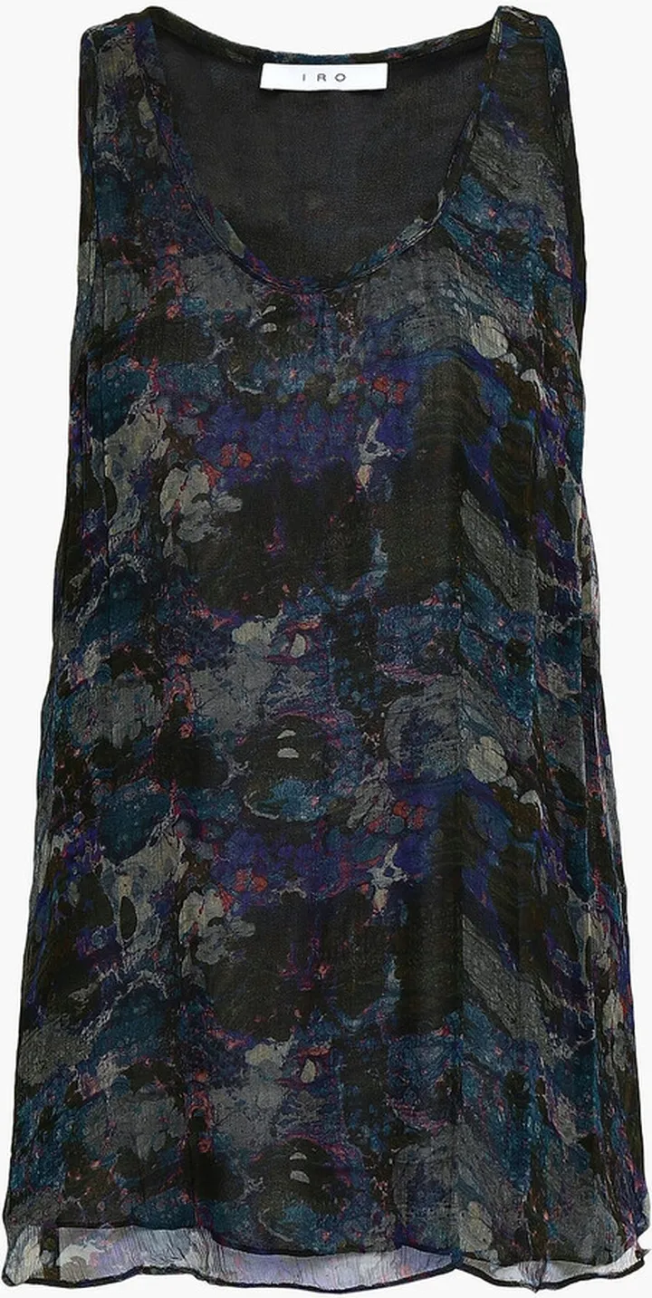 Jetta printed georgette tank