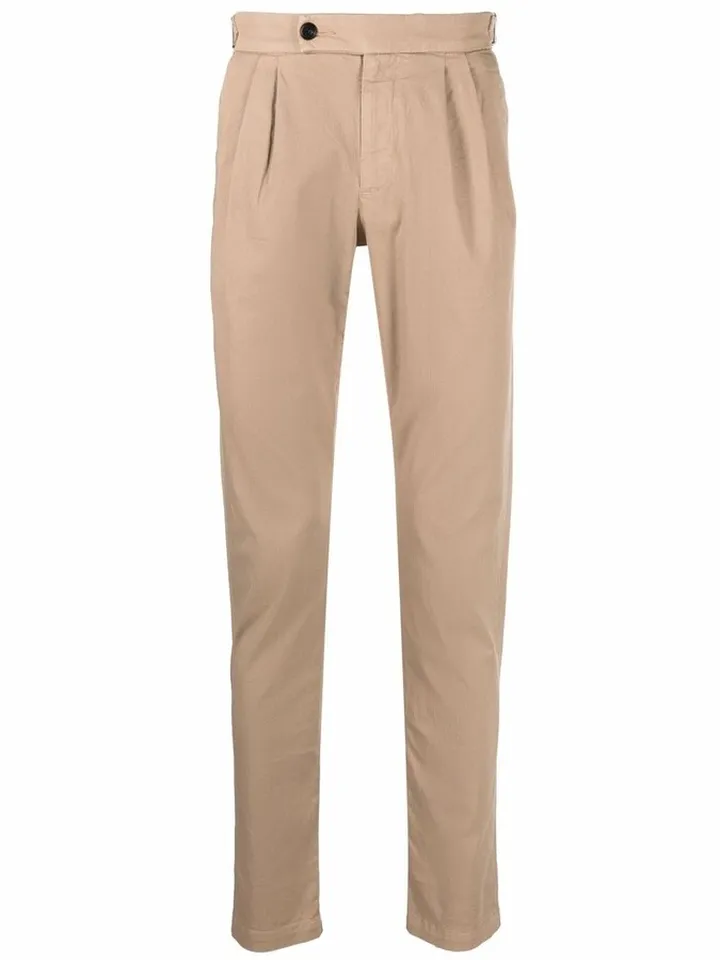 Slim-Cut Regular-Length Trousers