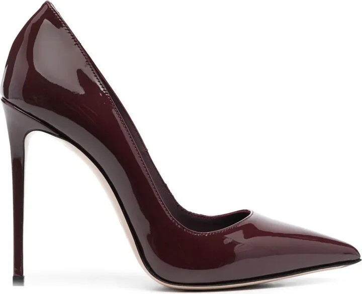 120mm Eva patent leather pumps