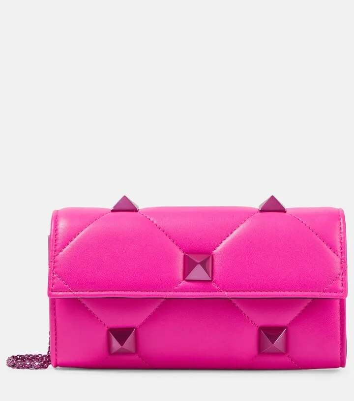 Roman Stud leather shoulder bag