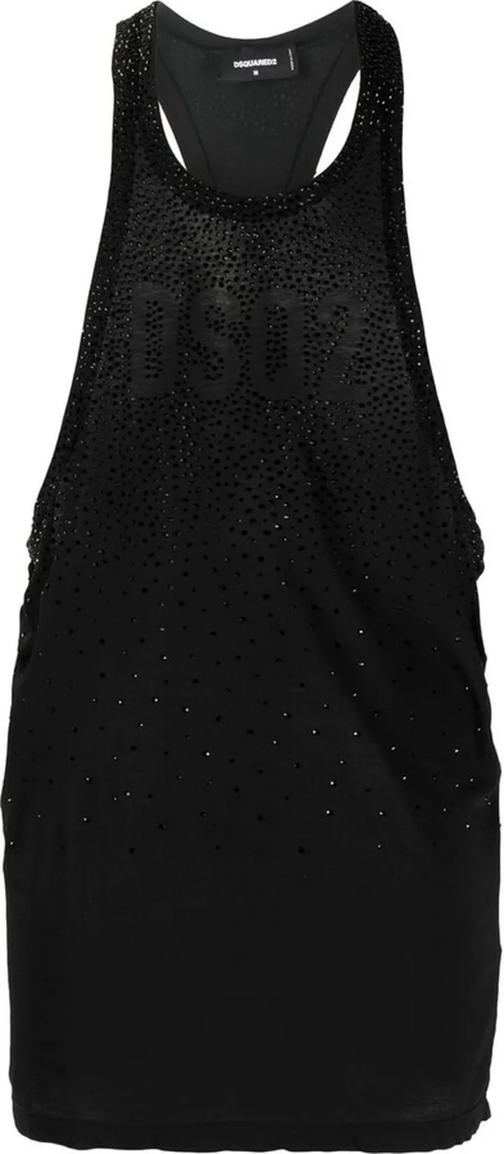 Rhinestone Logo-Print Tank Top