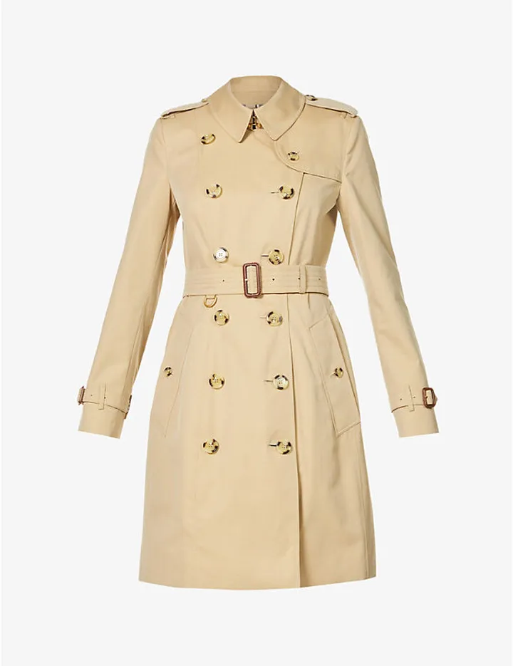 Womens Honey The Chelsea Heritage Double-breasted Cotton Trench Coat