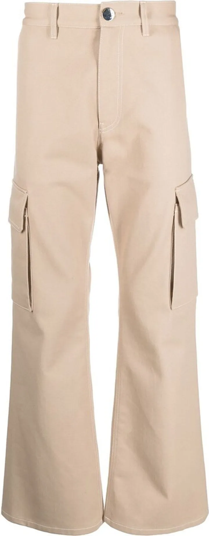 Flared Cotton Chinos