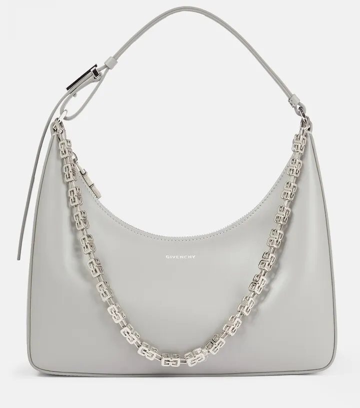 Moon Cut Out Small leather shoulder bag