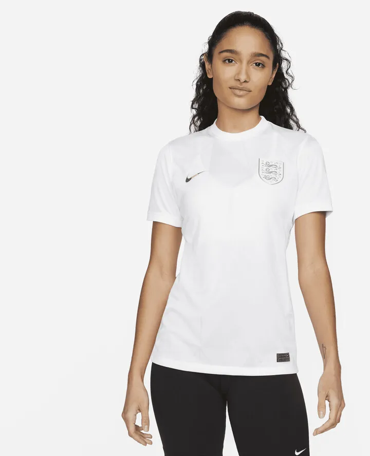 England 2022 Stadium Home Nike Women's Dri-FIT Soccer Jersey in White