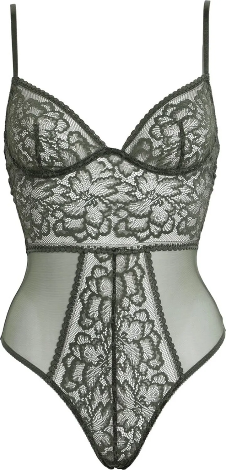 Lingerie Bodysuit Military Green