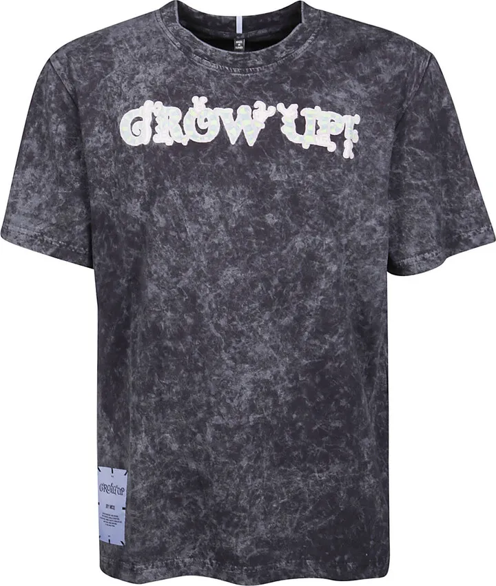 Grow Up Distressed-effect T-shirt