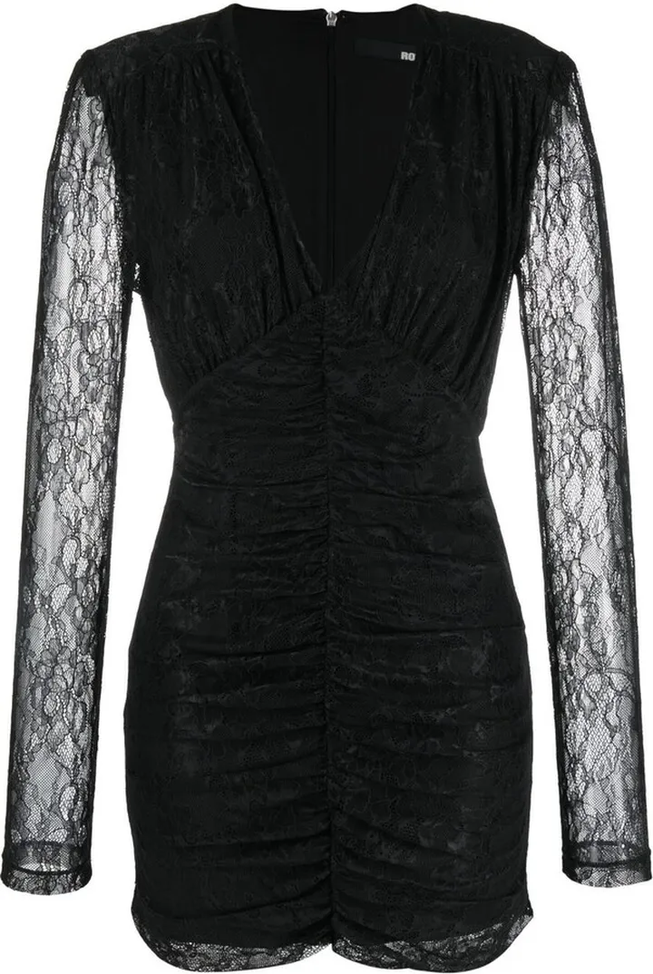 lace V-neck minidress