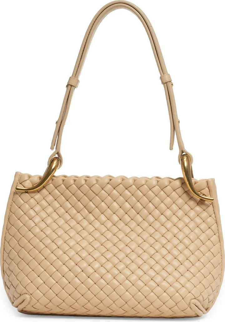 Small Clicker Intrecciato Leather Shoulder Bag