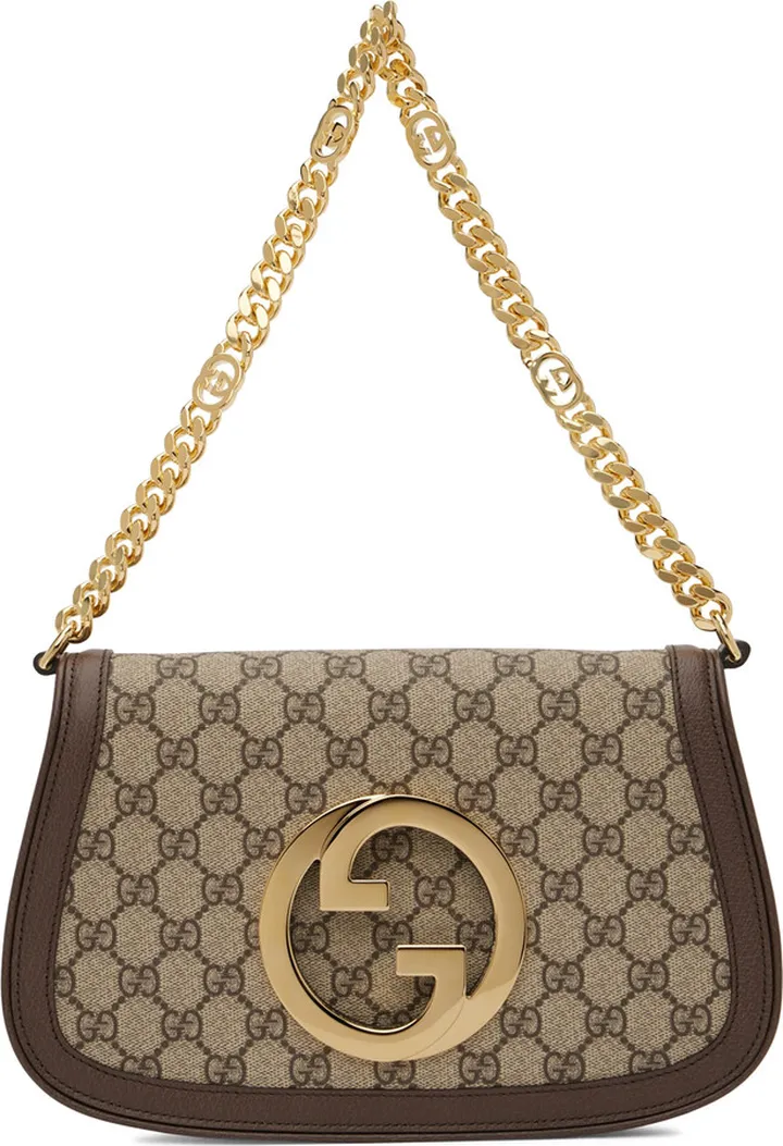 Gucci Beige Interlocking G Blondie Shoulder Bag