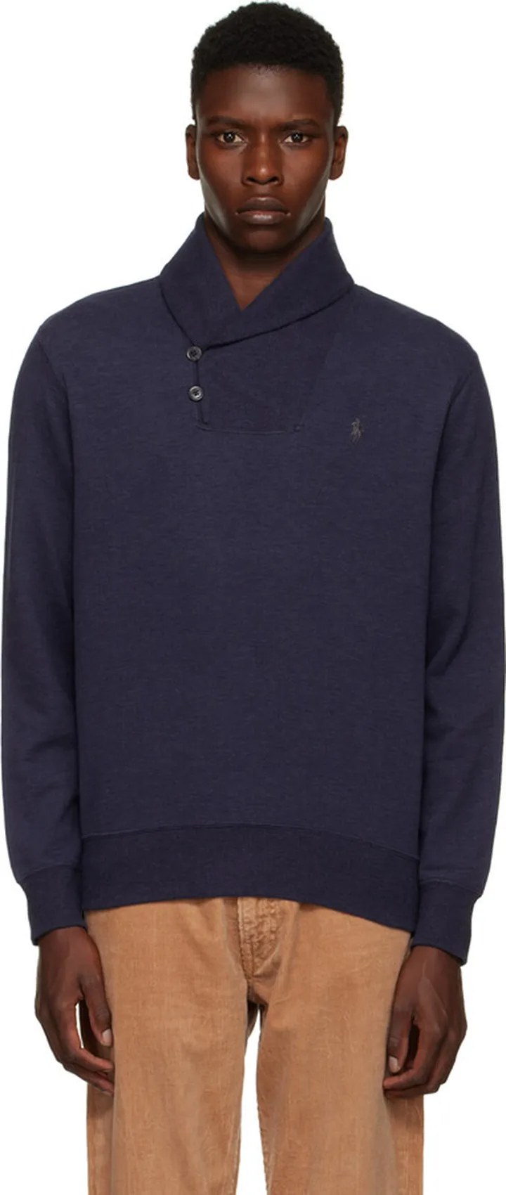 Polo Ralph Lauren Navy Shawl Collar Sweater