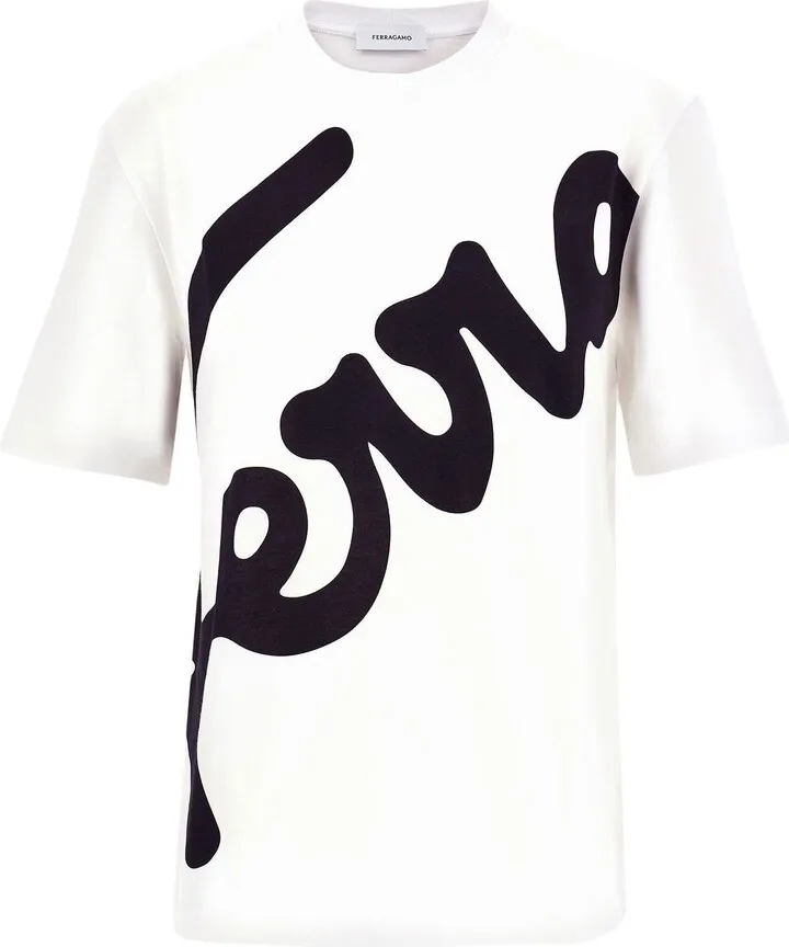 logo-print cotton T-shirt