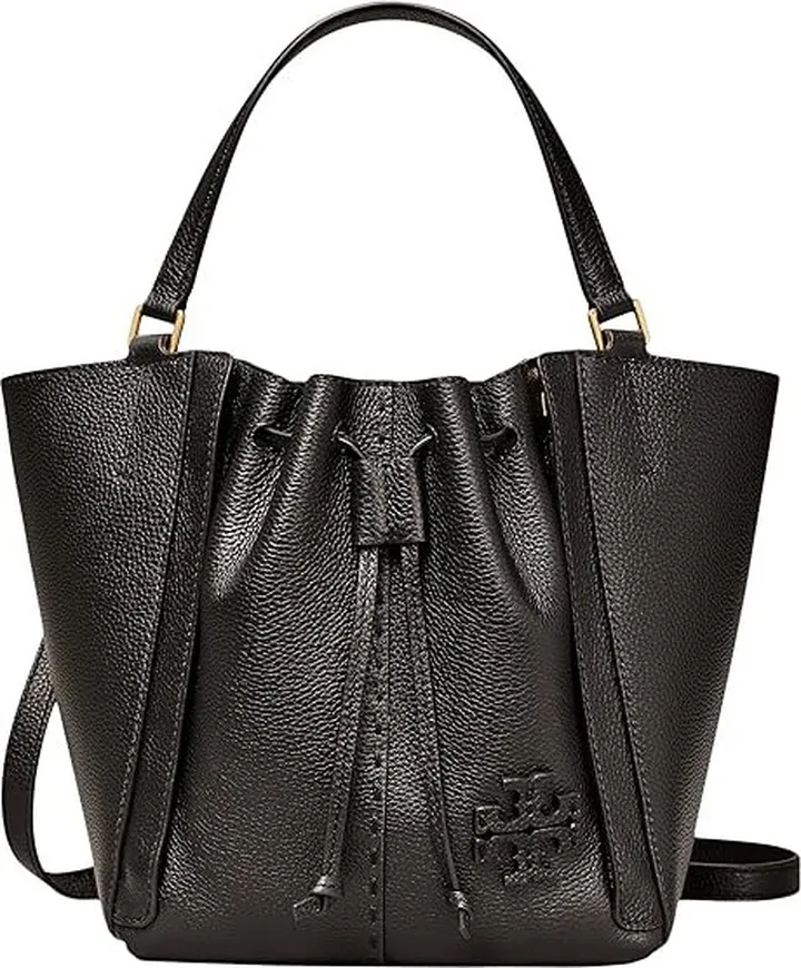 Tory Burch Mcgraw Dragonfly Tote (Black) Handbags