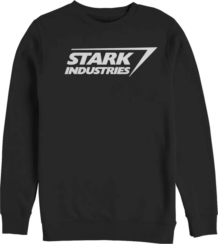 Men's Marvel Stark Industries Iron Man Logo Sweatshirt - Black - Large