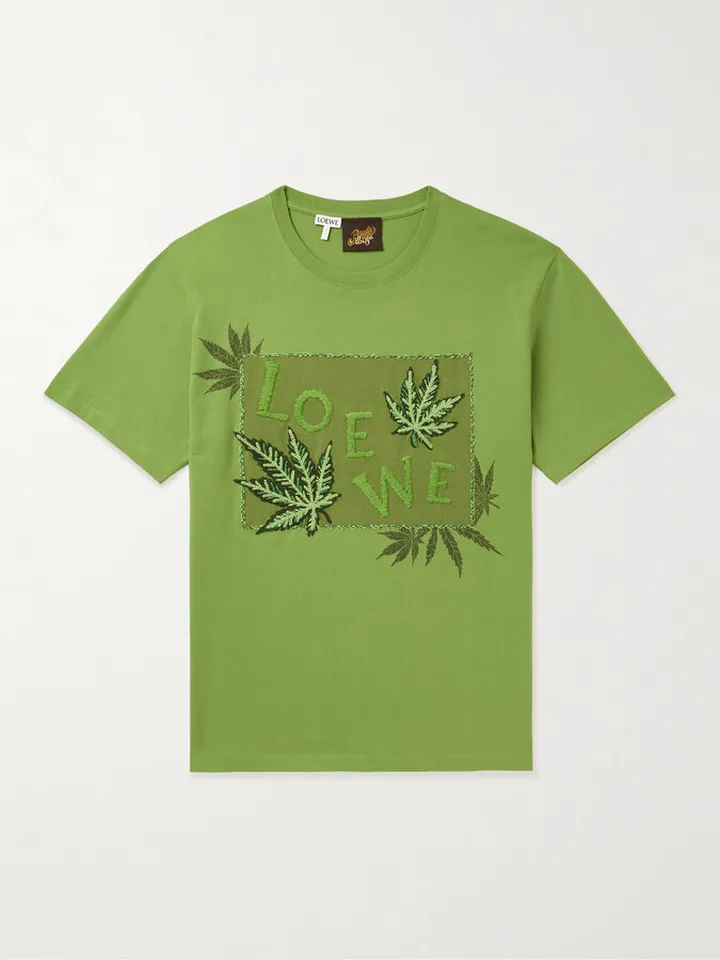 + Paula's Ibiza Logo-Embroidered Cotton-Jersey T-Shirt