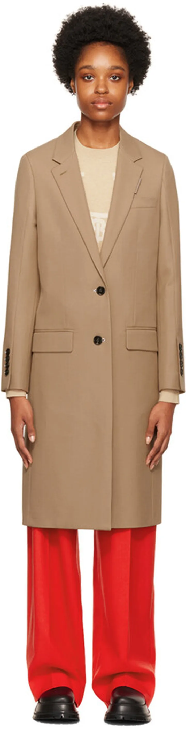 Burberry Brown Wool Coat
