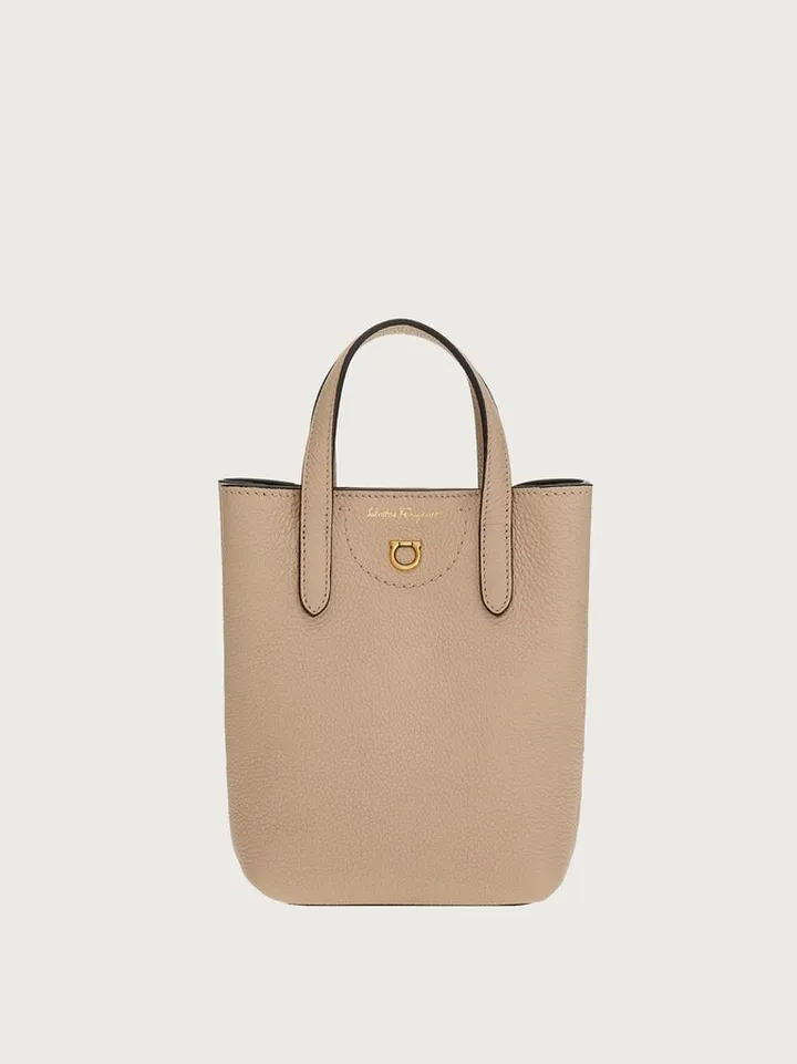 Ferragamo Women Gancini mini bag Beige