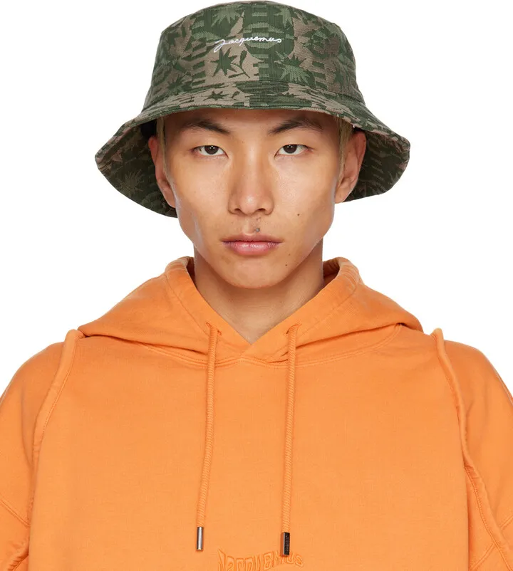 Jacquemus Khaki 'Le Bob Tecido' Bucket Hat