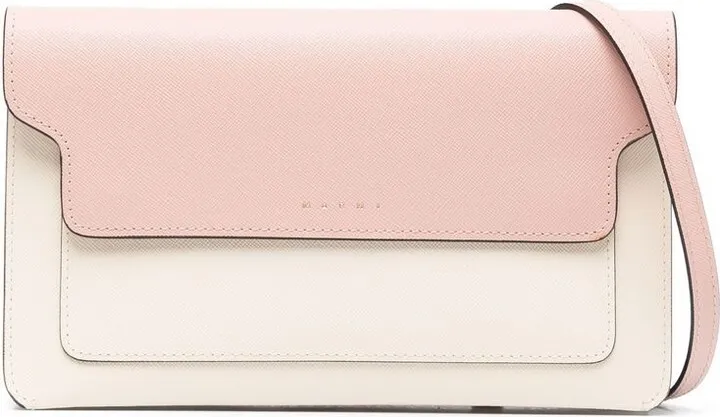 Three-Compartment Pouch Bag