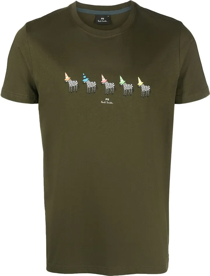 logo-print detail T-shirt