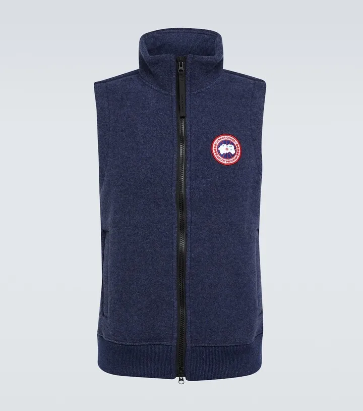 Mersey wool-blend fleece vest