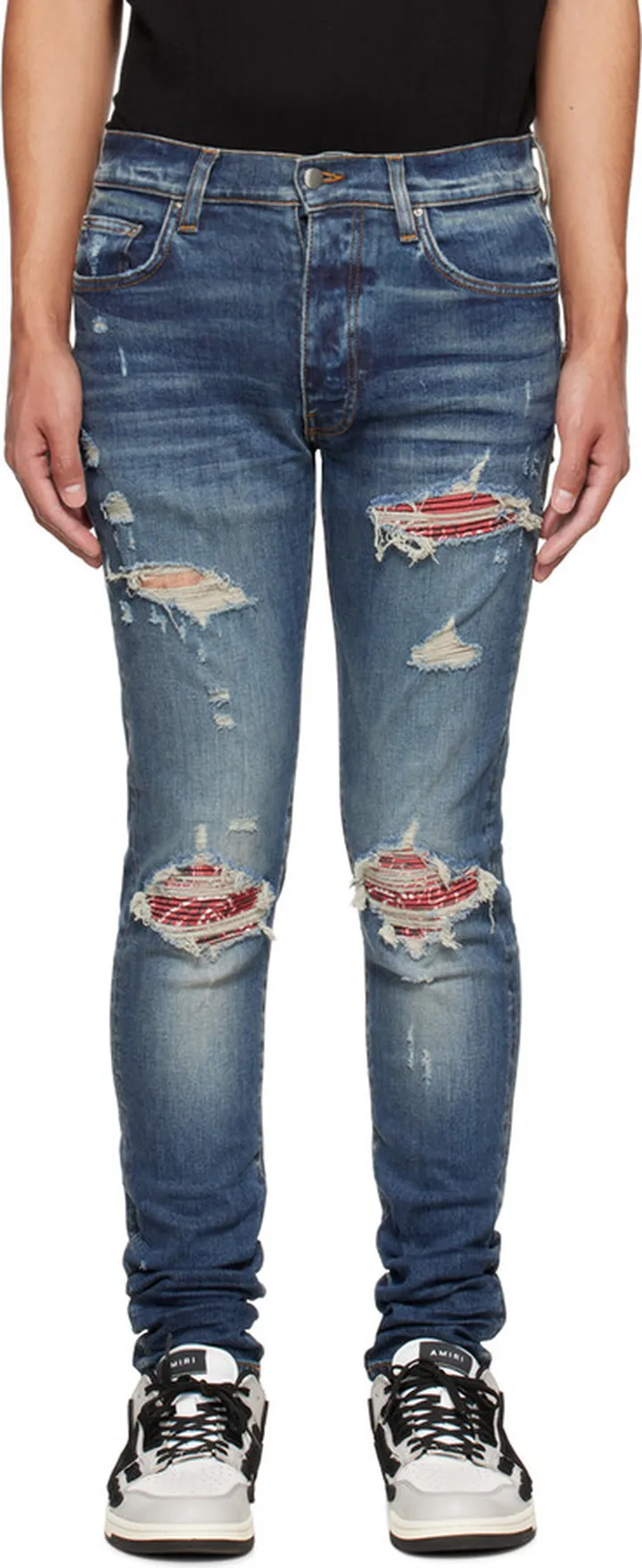 AMIRI Blue MX1 Bandana Jeans
