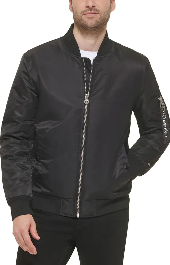 Satin Bomber Jacket